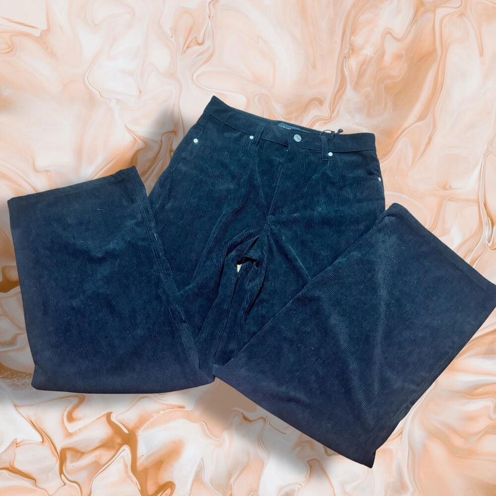 Unbranded Women's Navy and Black Trousers